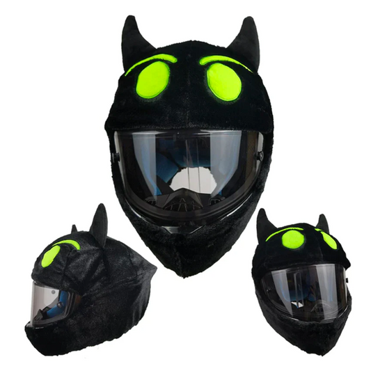 Motorcycle Helmet Cover - Green Devil