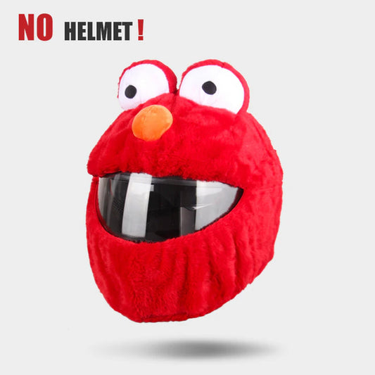Motorcycle Helmet Cover - Red Cartoon 